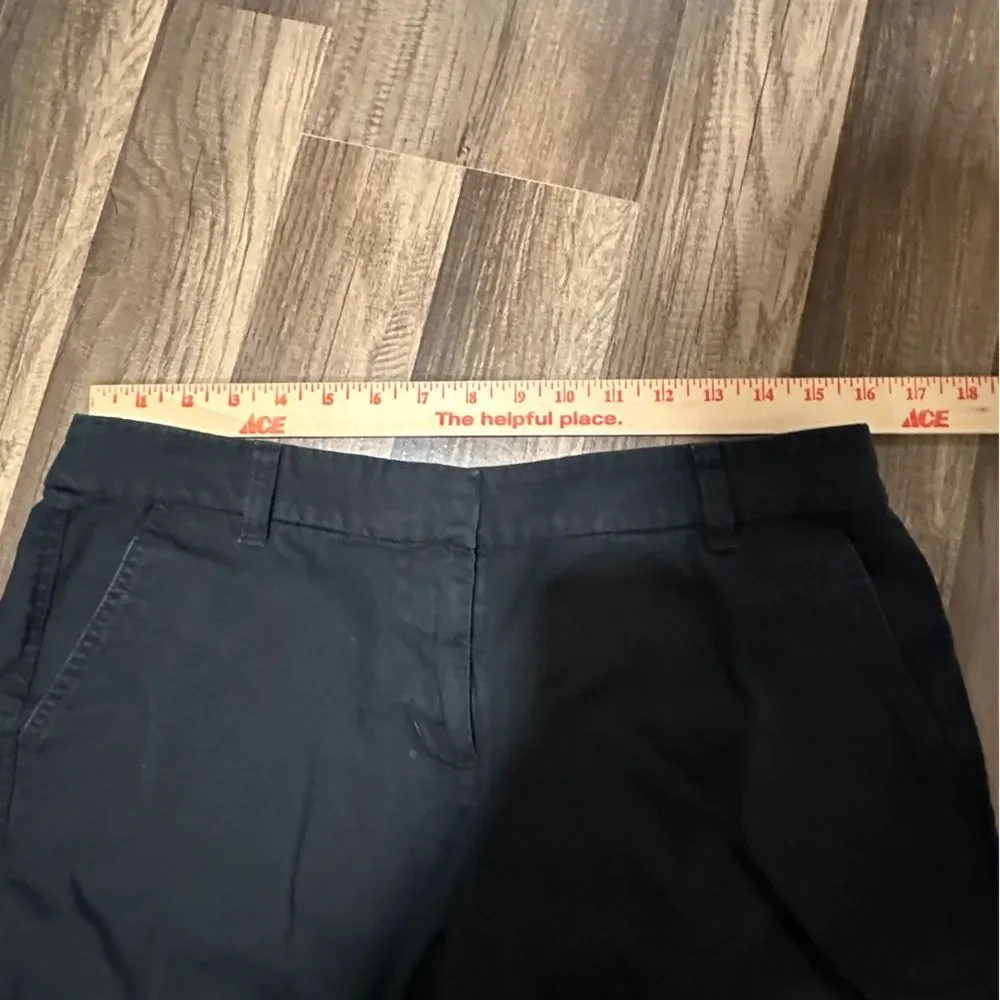 J. Crew Black Flat Front Shorts size 10